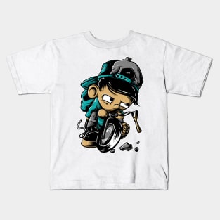 kid bycicle Kids T-Shirt